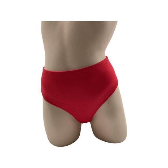 Venus Size 6 Red Hot High Waist Cheeky Bikini Bottom. Preowned - Picture 1 of 4